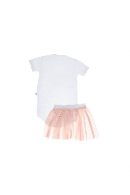 Conjunto Bebê Menina Body e Saia em Tule