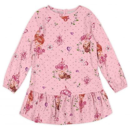 Conjunto Infantil Vestido E Colete Pelúcia