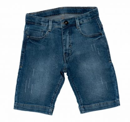 Bermuda Infantil Jeans - Azul - 8