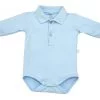 Body Polo Manga Longa Bebê - Azul-claro - 1