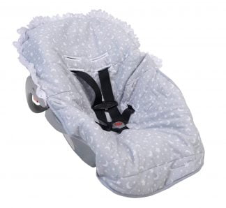 Capa para Bebê Conforto Estampada - Cinza - U