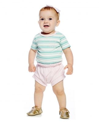 Conjunto Bebê Body e Short - Verde - GG