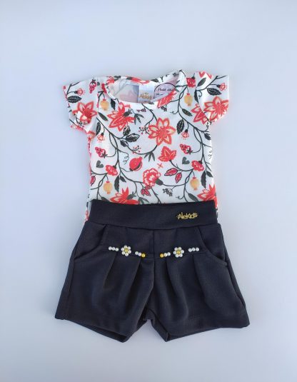 Conjunto Bebê Body e Short - PT - G