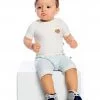 Conjunto Bebê Camiseta e Bermuda - Branco - GG