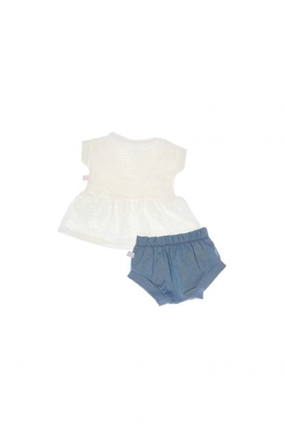 Conjunto Bebê Blusa e Short Tapa Fralda