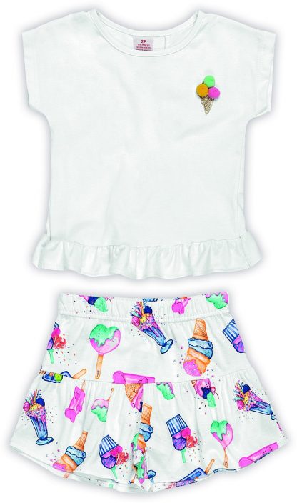 Conjunto Infantil Blusa e Short Menina