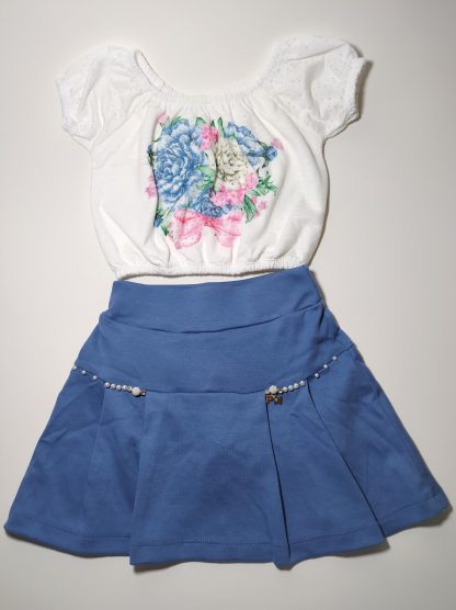 Conjunto Infantil Blusa e Short Saia Menina