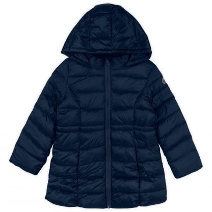 Jaqueta Infantil Puffer Alongadinha Marisol Menina - Azul-marinho - 16