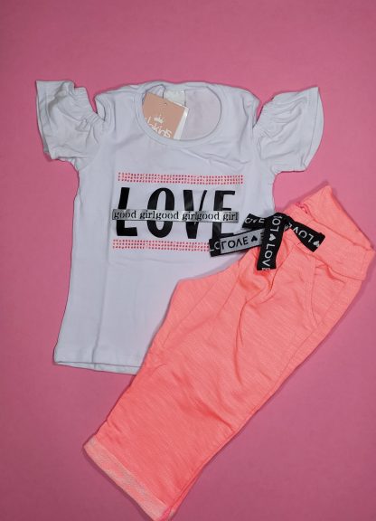 Conjunto Blusa e Capri em Moletinho - Rosa - 3