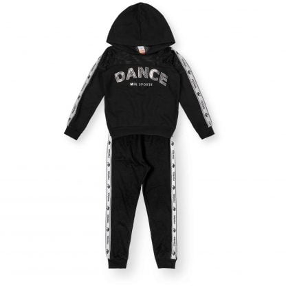 Conjunto Infantil em Moletom Menina - Preto - 16