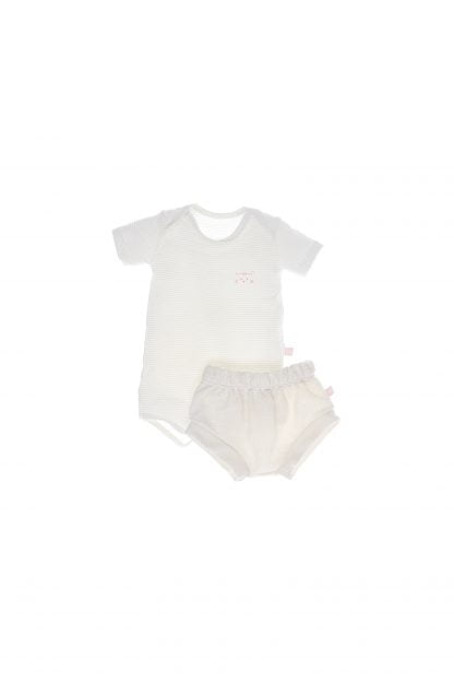Conjunto Bebê Body e Tapa Fralda