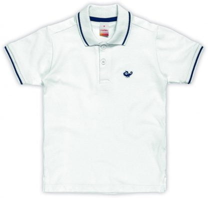 Camisa Polo Infantil Menino - Branco - 16