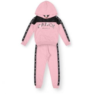 Conjunto Infantil em Moletom Menina - Rosa - 16