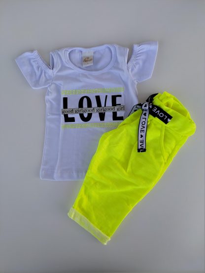 Conjunto Blusa e Capri em Moletinho - Amarelo - 3