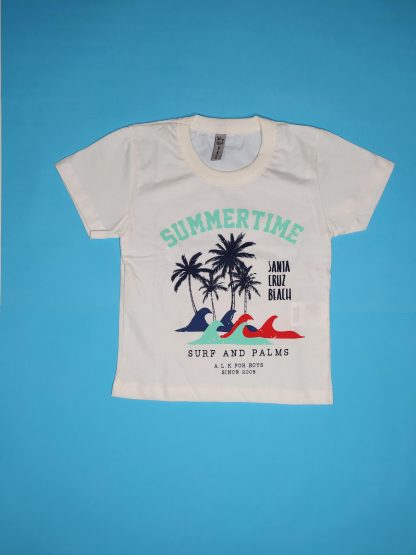 Conjunto Camisa de Botão, Camiseta e Bermuda