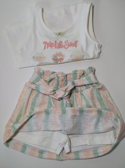 Conjunto Infantil Regata e Short Saia