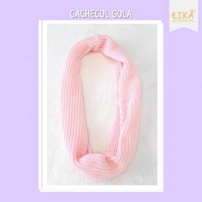 Cachecol Gola Menina - Rosa - U