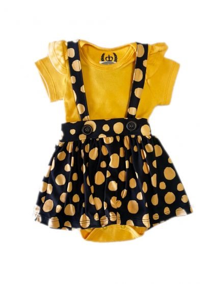 Conjunto Bebê Body e Salopete - Amarelo - GG