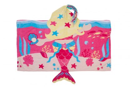 Toalha de Banho com Capuz 3D Menina - Rosa - U
