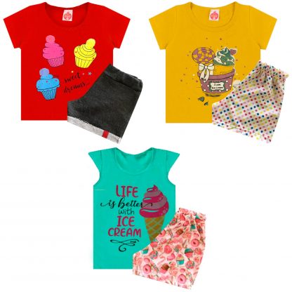 Kit 3 Conjuntos Infantil Menina - U - 8