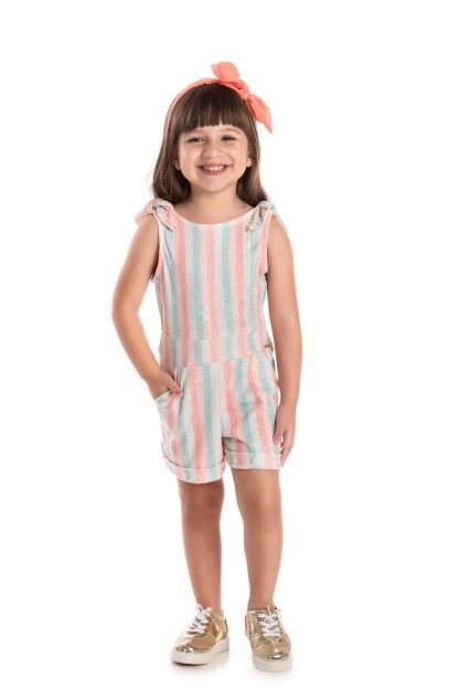 Macaquinho Infantil Menina - Rosa - 3