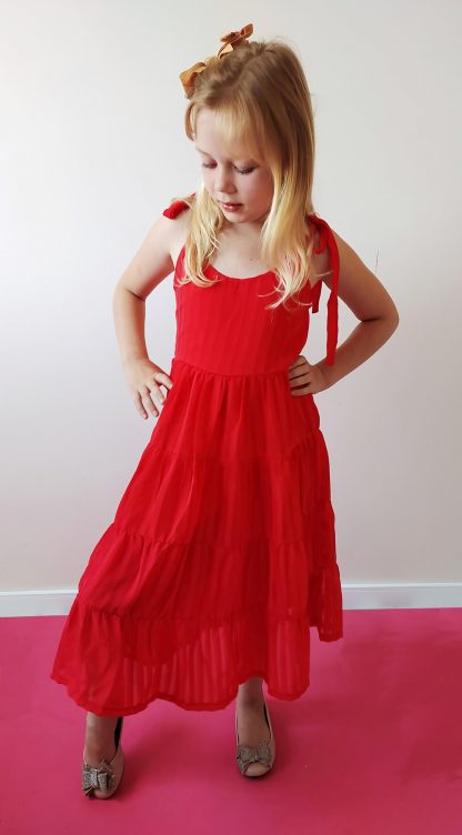 Vestido Menina Infantil Arrumadinho - Vermelho - 16