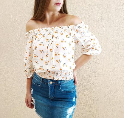 Blusa Feminina Ciganinha Ombro a Ombro