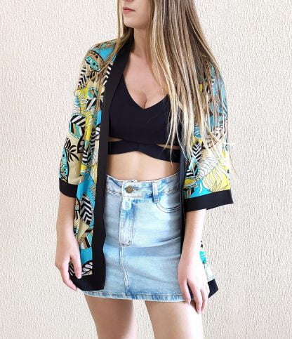 Kimono Cardigan Quimono Feminino de Verão