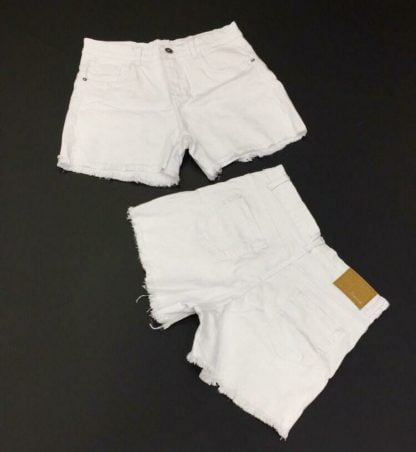 Short Jeans Feminino Branco