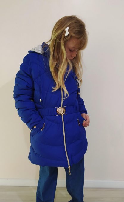 Jaqueta Infantil Juvenil Puffer Microfibra Menina - Azul-marinho - 18