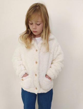 Casaco Teddy Infantil Juvenil - Off White - 16
