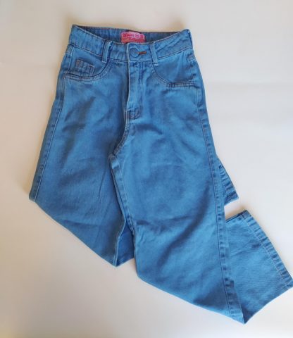 Calça Jeans Pantalona Wide Leg Infantil Juvenil Menina