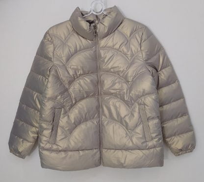 Jaqueta Metalizada Puffer Puf Bobojaco Gominho Feminina