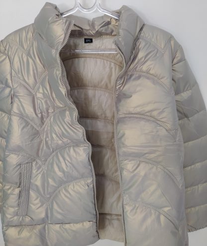 Jaqueta Metalizada Puffer Puf Bobojaco Gominho Feminina