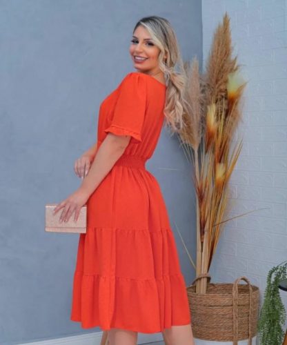 Vestido Feminino Midi Mulher Verão