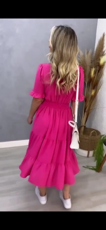 Vestido Feminino Midi Mulher Verão