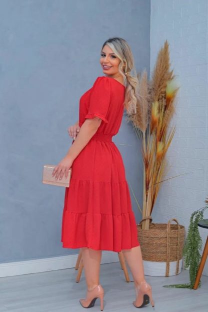 Vestido Feminino Midi Mulher Verão