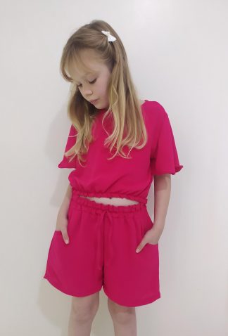 Conjunto Infantil Juvenil Blogueirinha Moda Menina - Pink Short - 16