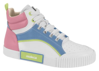 Tenis Casual Cano Alto Moleca 5740.205 Feminino Colorido - Colorido - 39