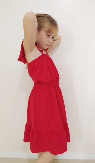 Vestido Infantil Juvenil Menina Vermelho Natal Ano Novo - Vermelho - 16