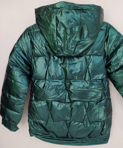 Jaqueta Metalizada Puffer Puf Bobojaco Gominho Feminina