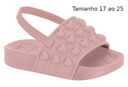 Chinelo Slide Infantil Juvenil Pop It - Rosa - 25