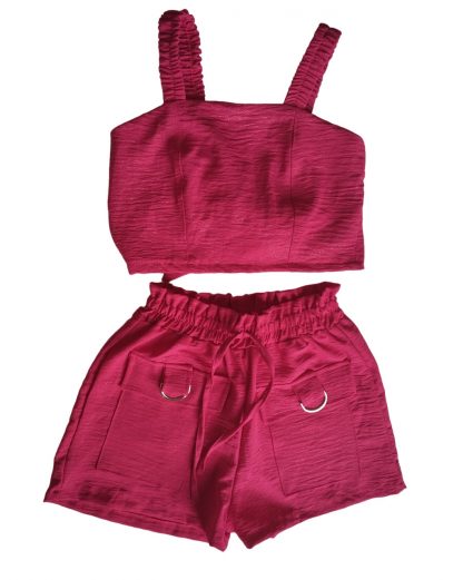 Conjunto Roupa Menina Infantil/Juvenil Verão Cropped Short