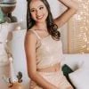 Conjunto Paete Brilho Juvenil Menina Festa Natal Ano Novo - Rosa - 16