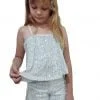 Conjunto Paete Brilho Juvenil Menina Festa Natal Ano Novo - Prateado - 16